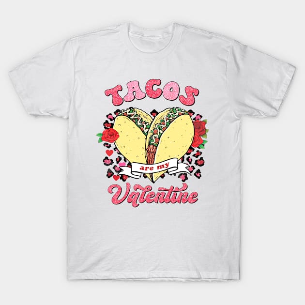 Tacos Are My Valentine Be My Taco Western Love T-Shirt by luxembourgertreatable